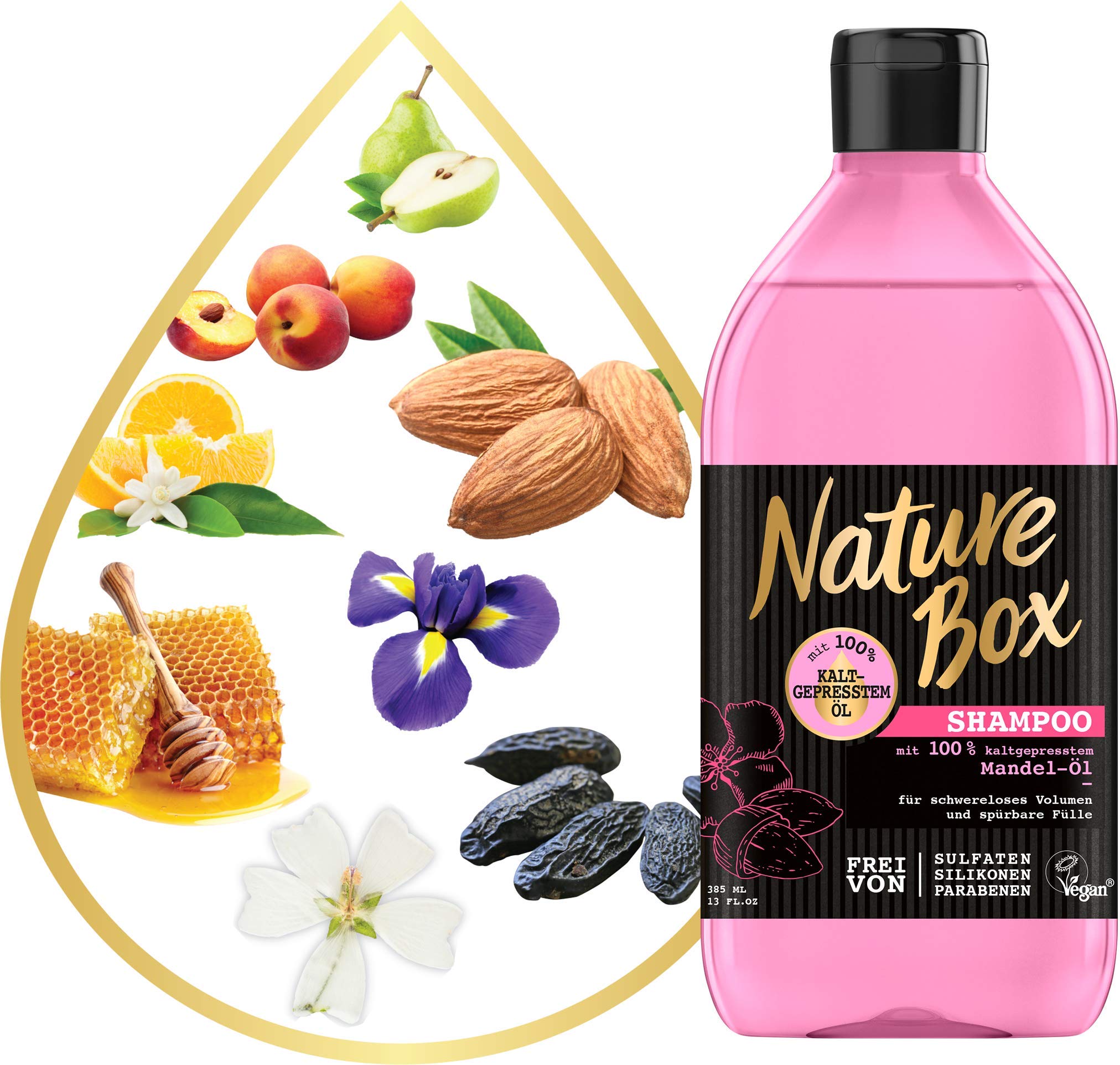 nature box szampon do włosów z olejem migdałowym