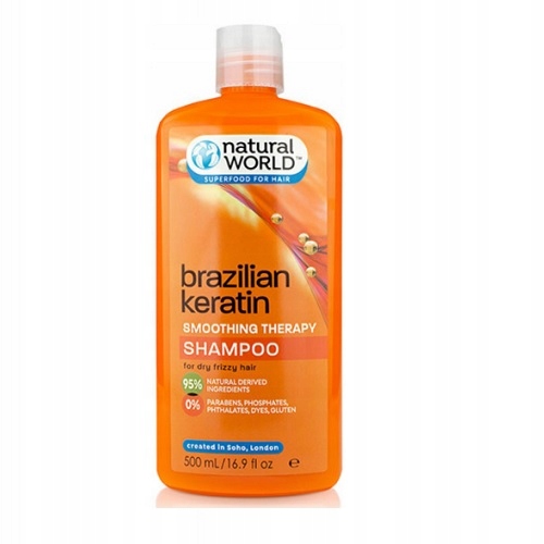 szampon brazilian keratin natural world cena