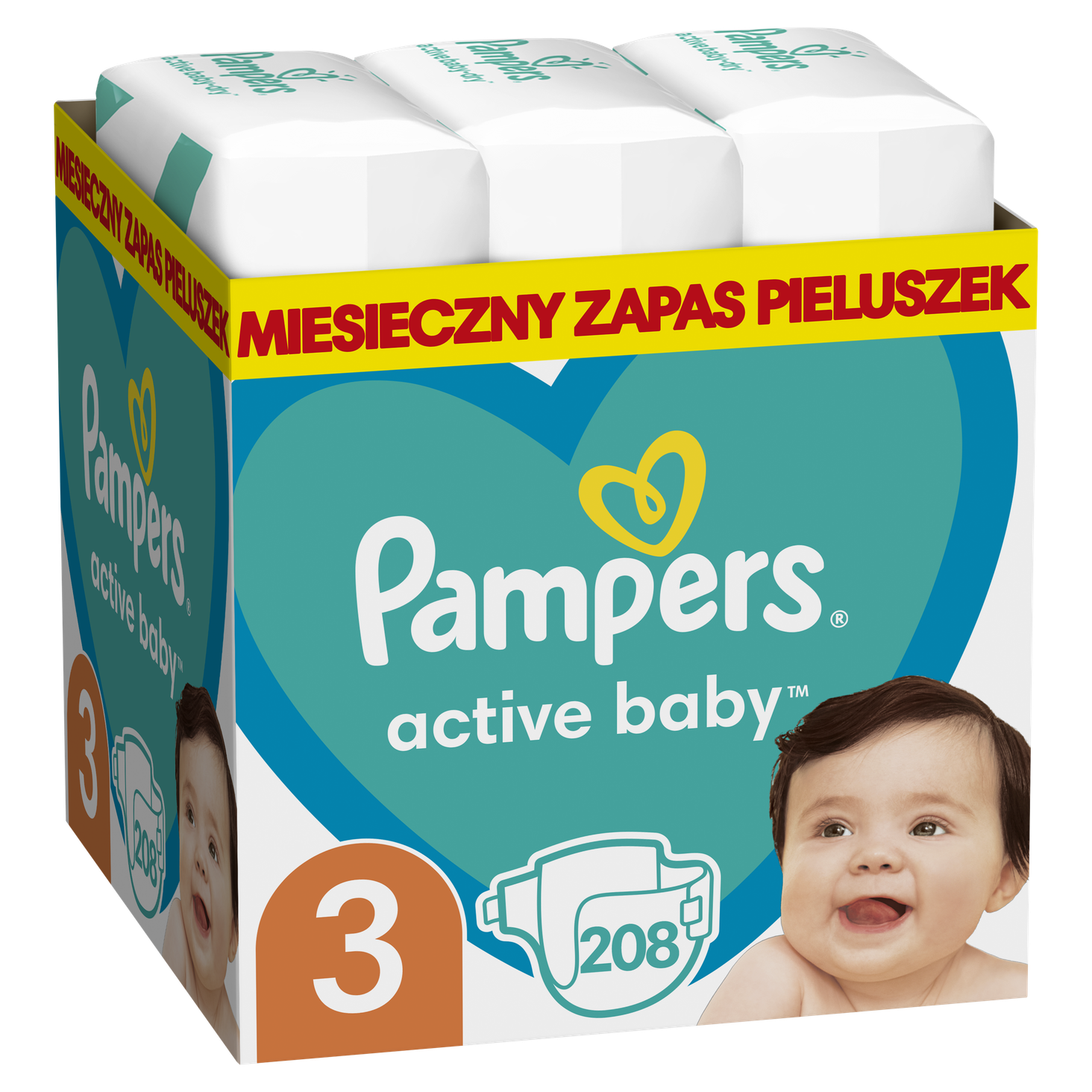pampers active baby 3 68 szt