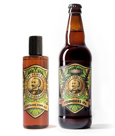 captain fawcetts-beerd shampoo szampon do brody z piwem 250 ml
