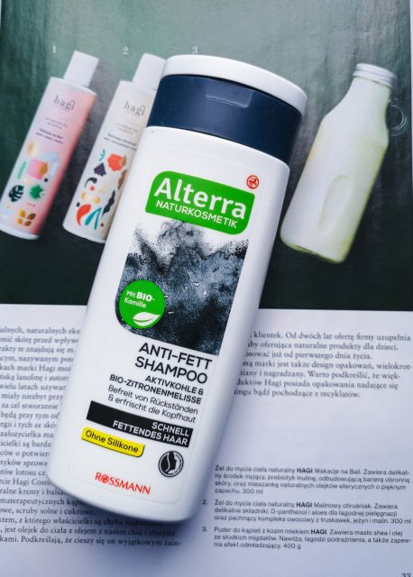 alterra szampon oczyszczający węgiel aktywny i melisa bio