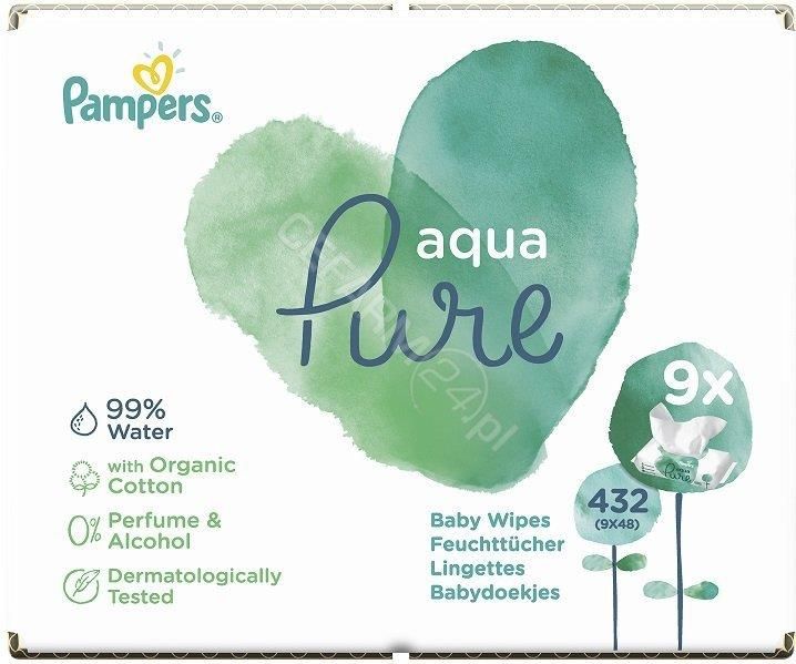 chusteczki pampers aqua pure ceneo