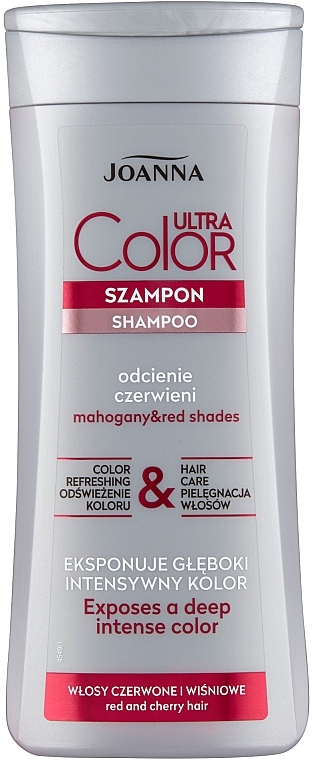 czerwony szampon z pigmentem