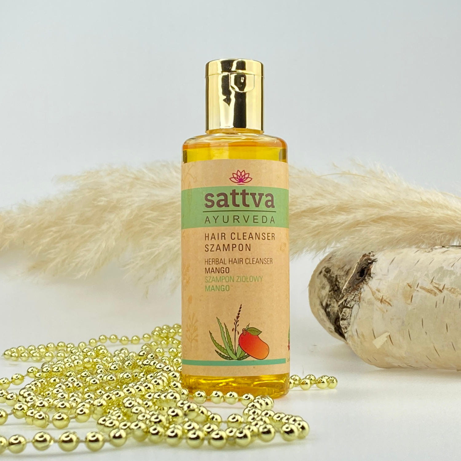 naturalny szampon do włosów mango sattva 250ml