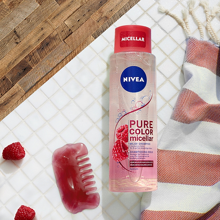 wizaż nivea szampon micelarny pure color