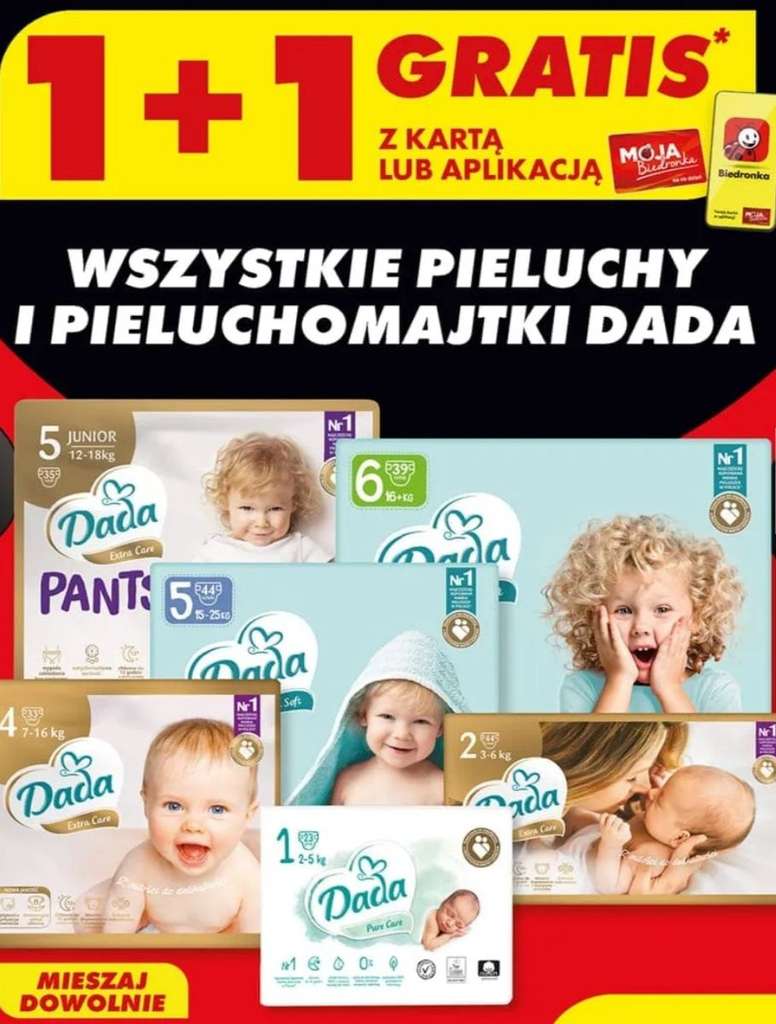 dada pieluchy promocja biedronka