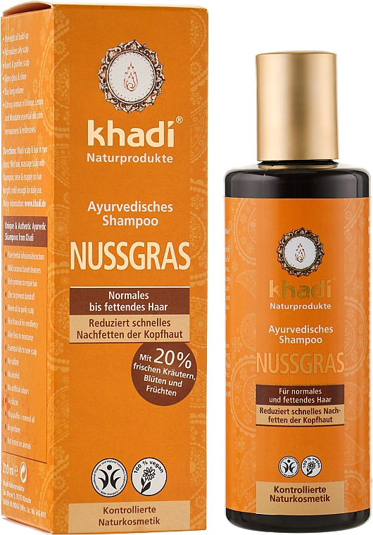 szampon do włosów przetłuszczających się khadi nutgrass opinie