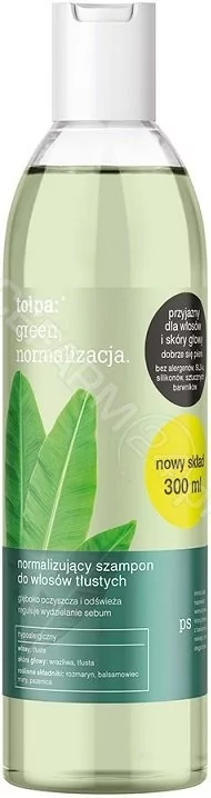 tołpa green normalizujący szampon do włosów tłustych