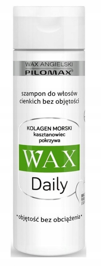 wax daily szampon do włosów cienkich ciemnych