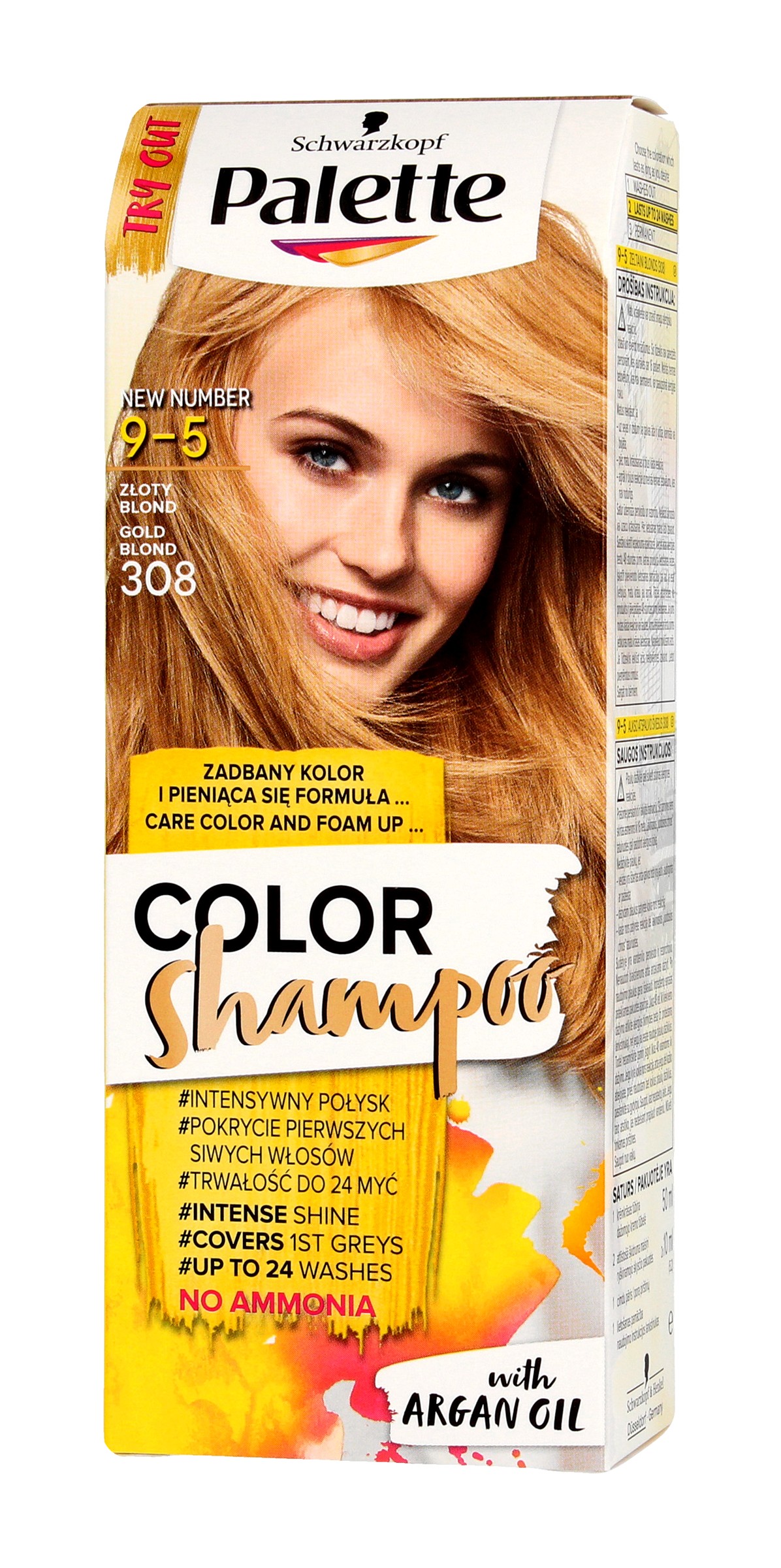 szampon koloryzujący platynowy blond palette