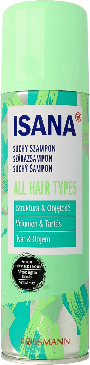 isana suchy szampon all hair types struktura i objętość