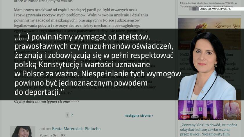 wypowiedź posłanki pis pieluchy