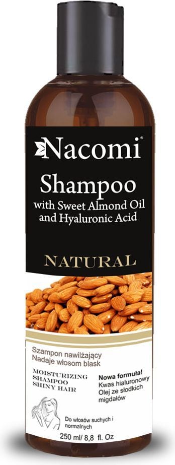 nacomi szampon wygładzający z olejem ze słodkich migdałów