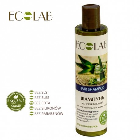 ecolab szampon do wrażliwej skóry głowy z aloesem ekobieca