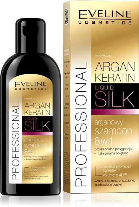 eveline argan silk szampon keratynowy z jedwabiem 8w1