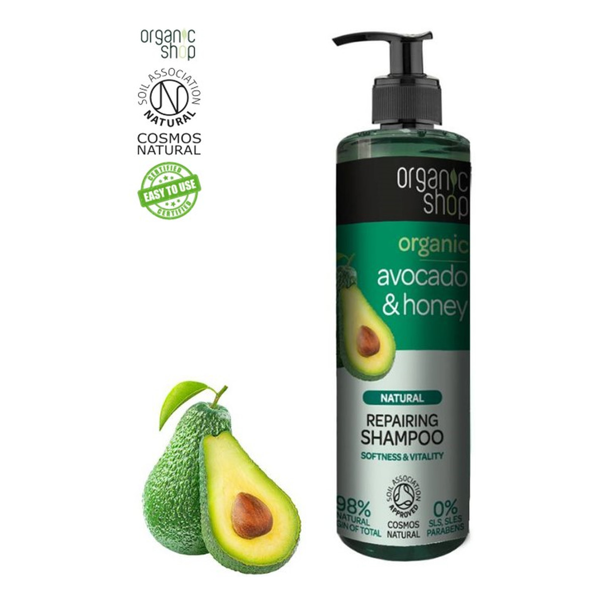 organic shop avocado honey szampon opinie