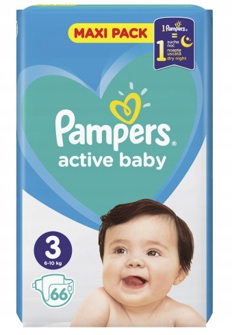 pieluchy pampers 3 active baby dry