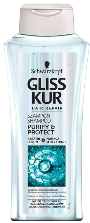 gliss kur purify & protect szampon 400 ml