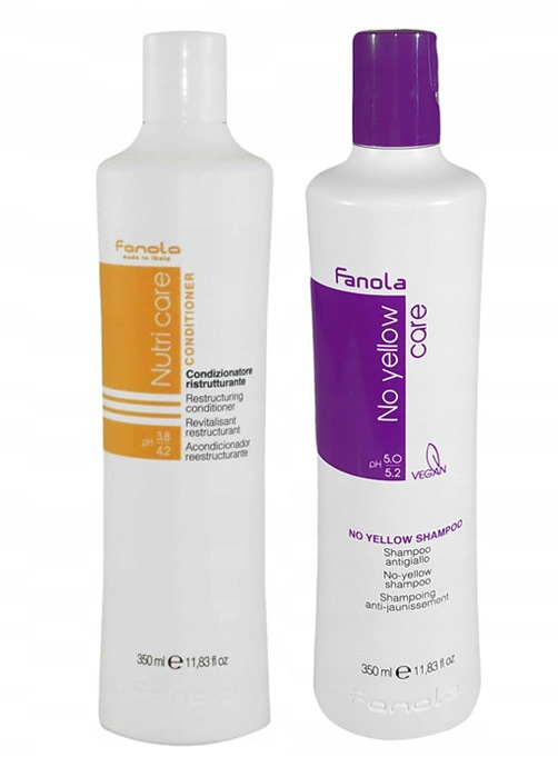 fanola no yellow szampon ochładzający odcień blond 350ml allegro