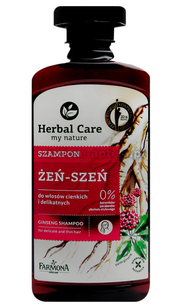 farmona herbal care szampon żeń-szeń do włosów cienkich i delikatnych