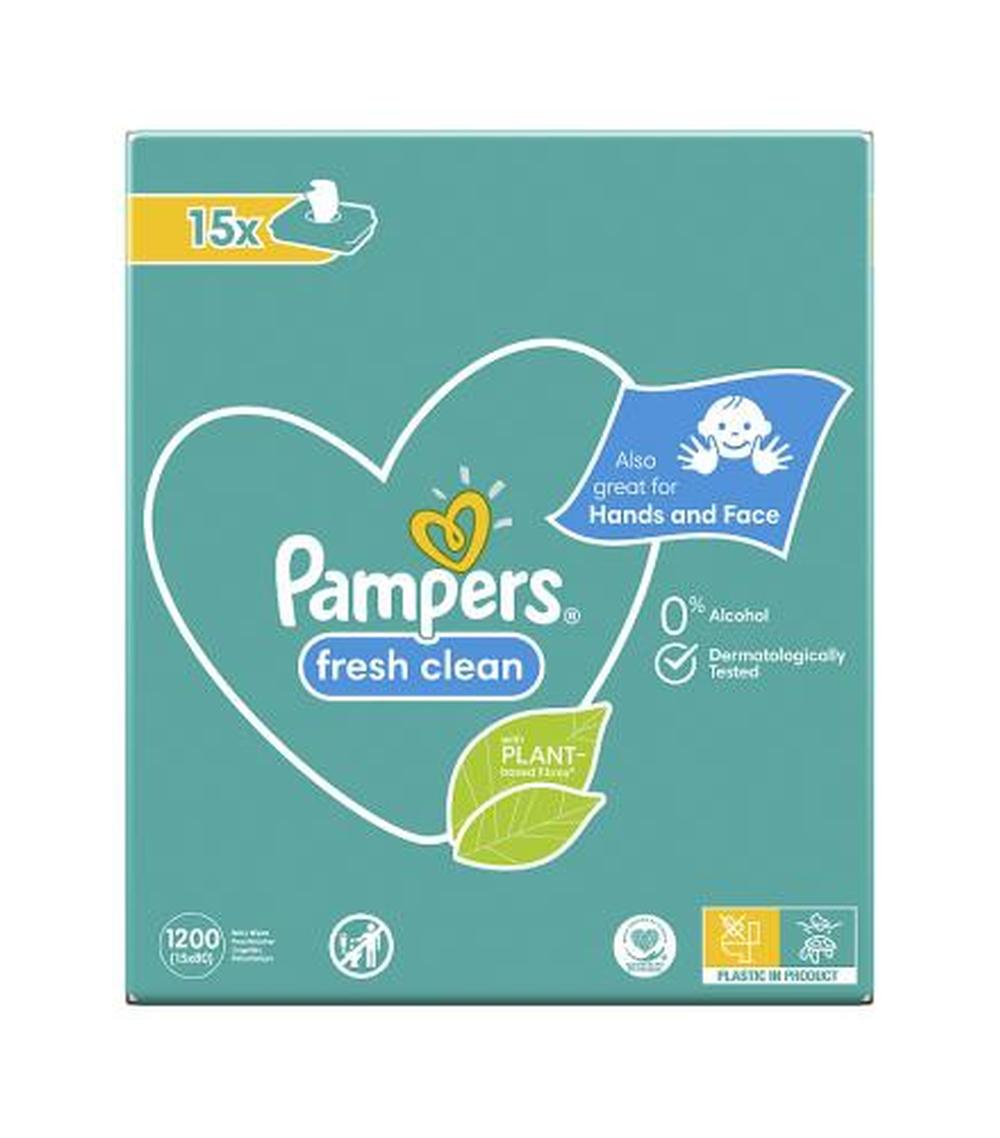 fresh clean pampers 4 x cena