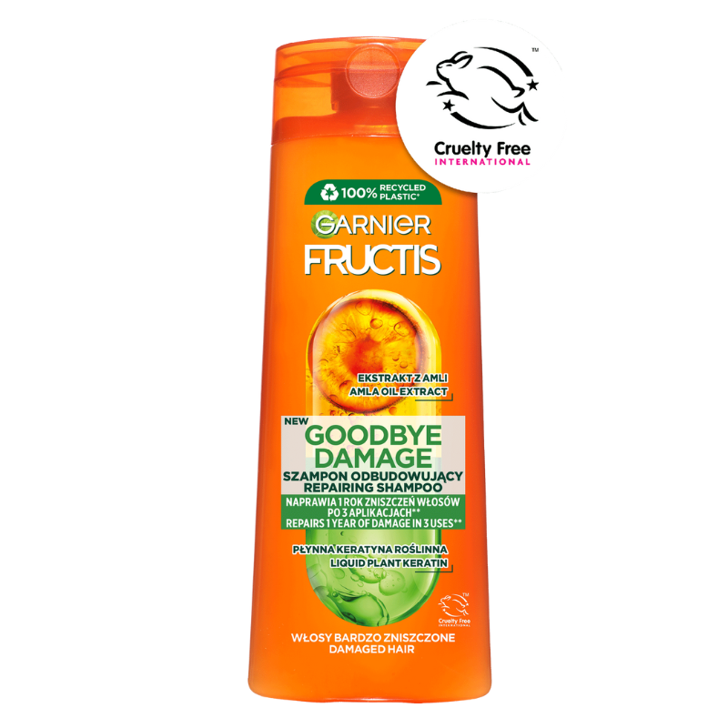 garnier fructis goodbye damage szampon wzmacniający z nową formułą