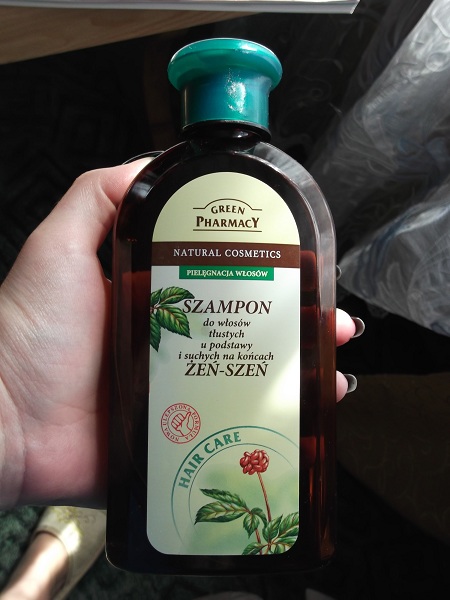 green pharmacy żeń-szeń szampon włosy tłuste