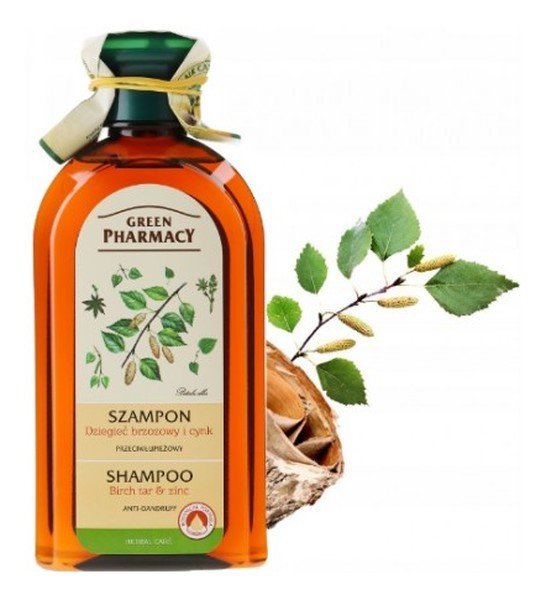 green pharmacy szampon przeciwłupieżowy cynk dziegieć brzozowy 350 ml