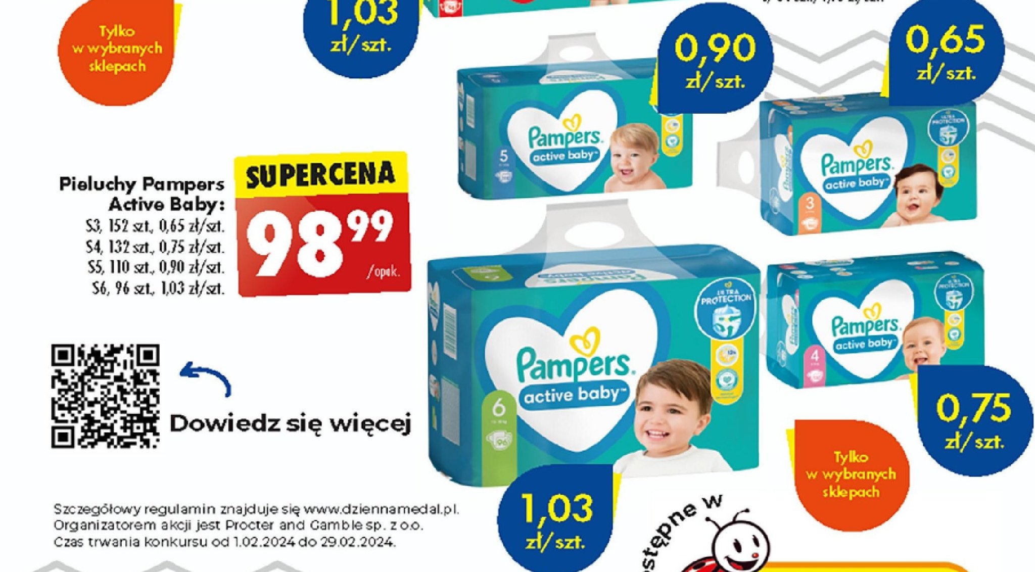 hebe lista sklepiw promocja pampers