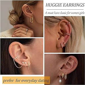 huggie hoop earrings