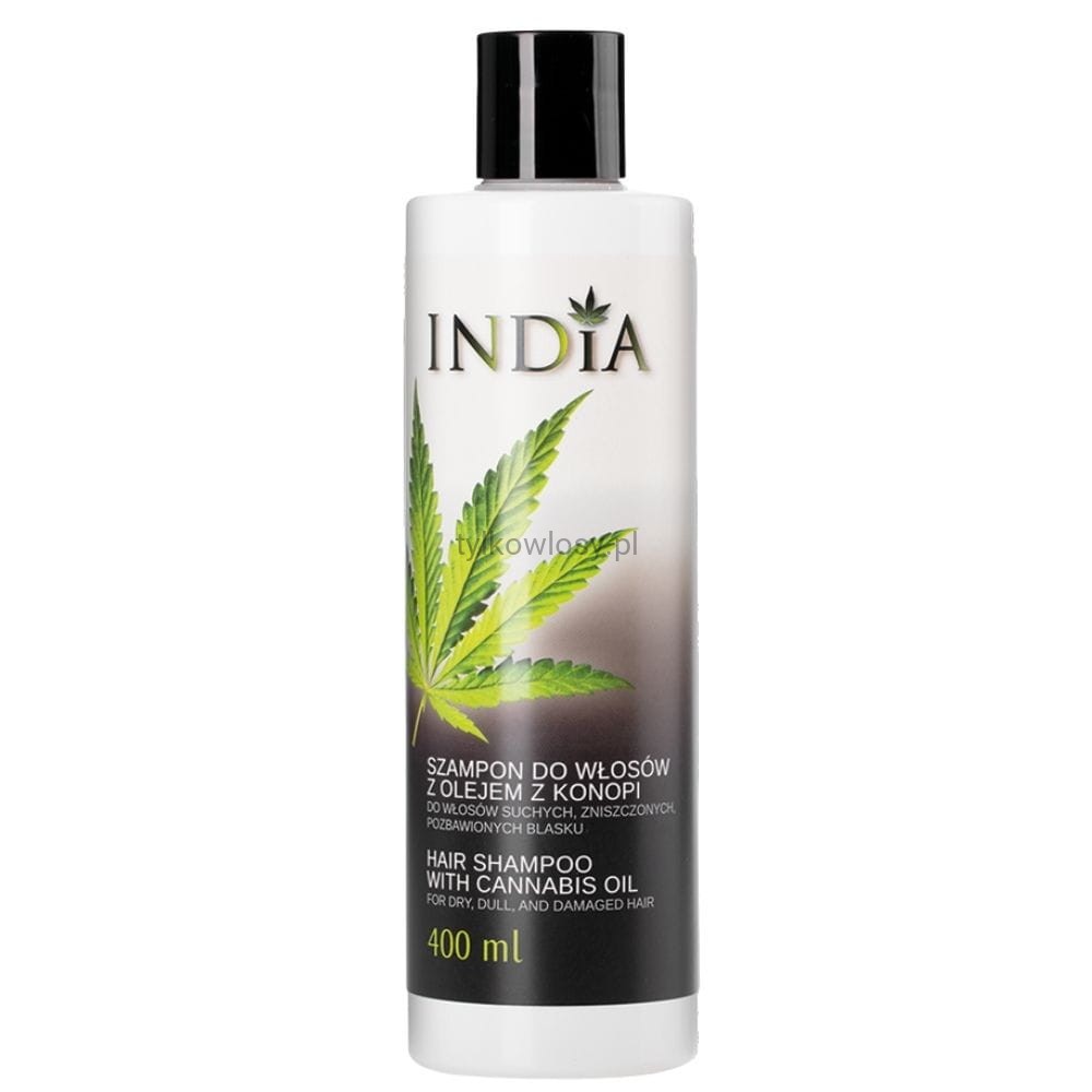 india szampon do włosów z olejem z konopii 400ml