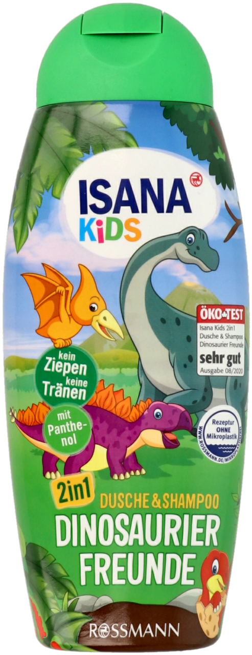 isana kids żel pod prysznic i szampon przyjaciele dinozaurów