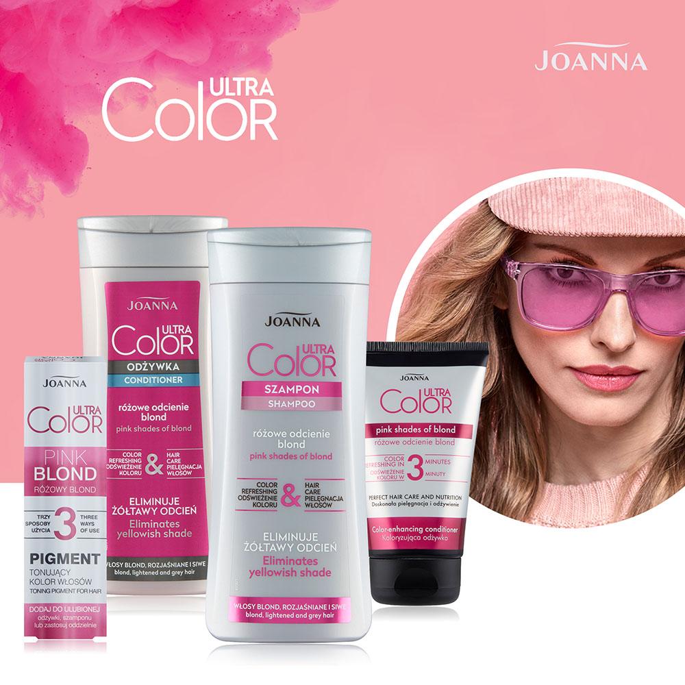 joanna color system szampon różowy