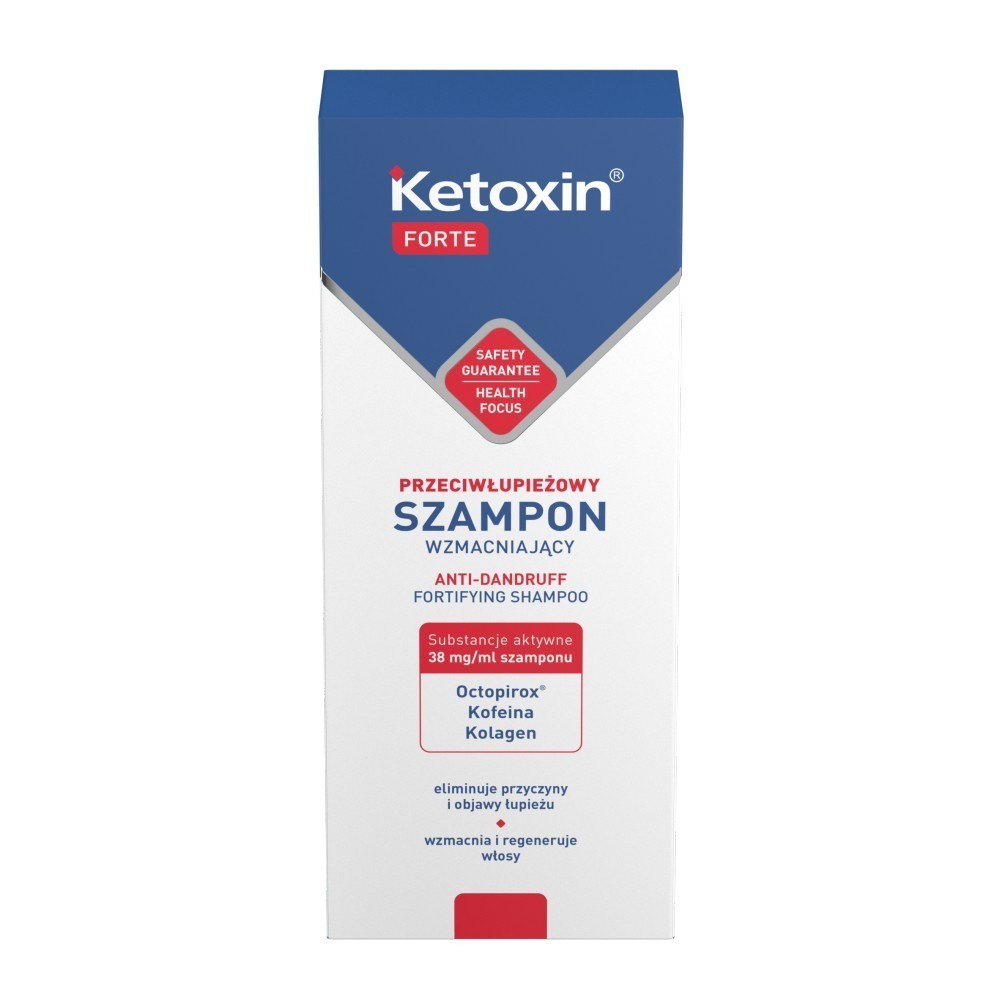 ketoxin forte nowa formuła szampon wzmacniający przeciwłupieżowy 200ml