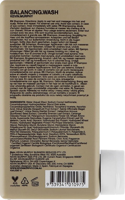 kevin murphy szampon nawilżający skład