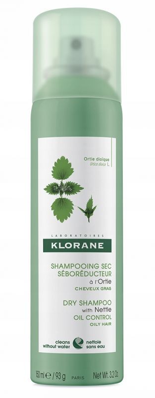 klorane szampon suchy na bazie wyciągu z pokrzywy