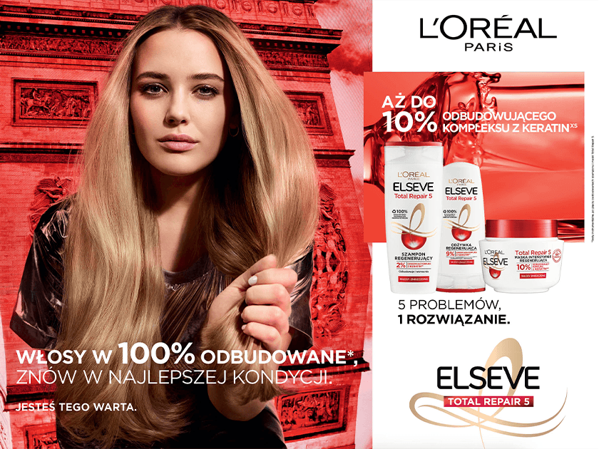 kto reklamuje loreal paris szampon