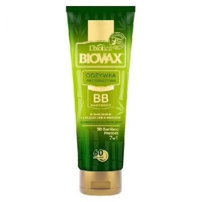lbiotica biovax bb beauty benefit odżywka do włosów ciemnych