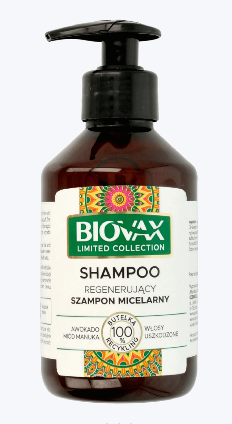 lbiotica biovax regenerujący szampon micelarny