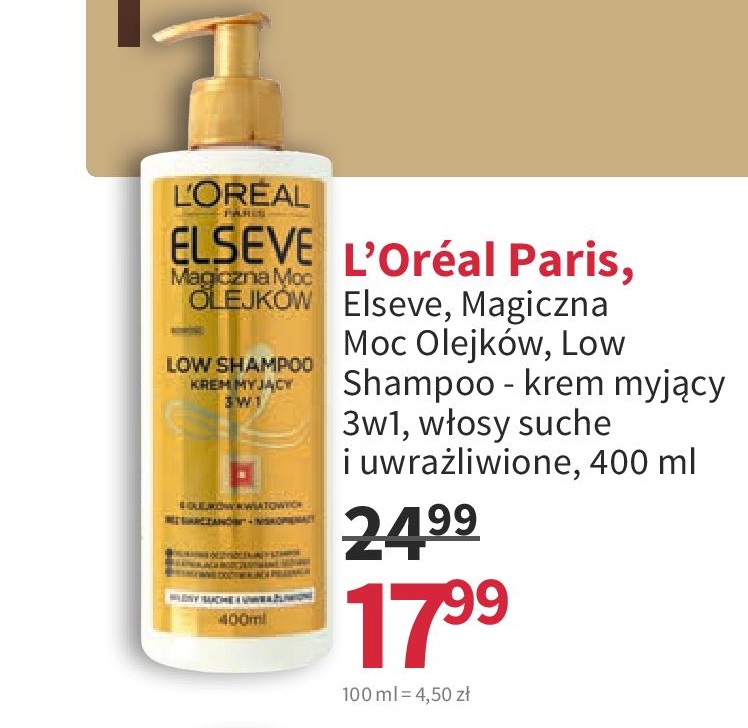 loreal elseve szampon 3w1
