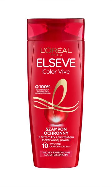 loreal szampon czrwony