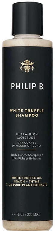 luksusowy szampon z wyciągiem z białej trufli