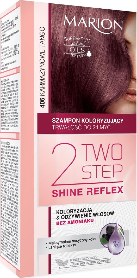 marion szampon koloryzujący two step shine reflex opinie