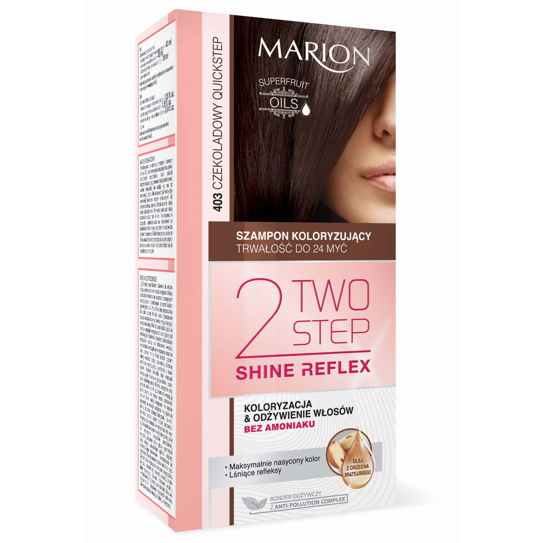 marion szampon koloryzujący two step shine reflex opinie