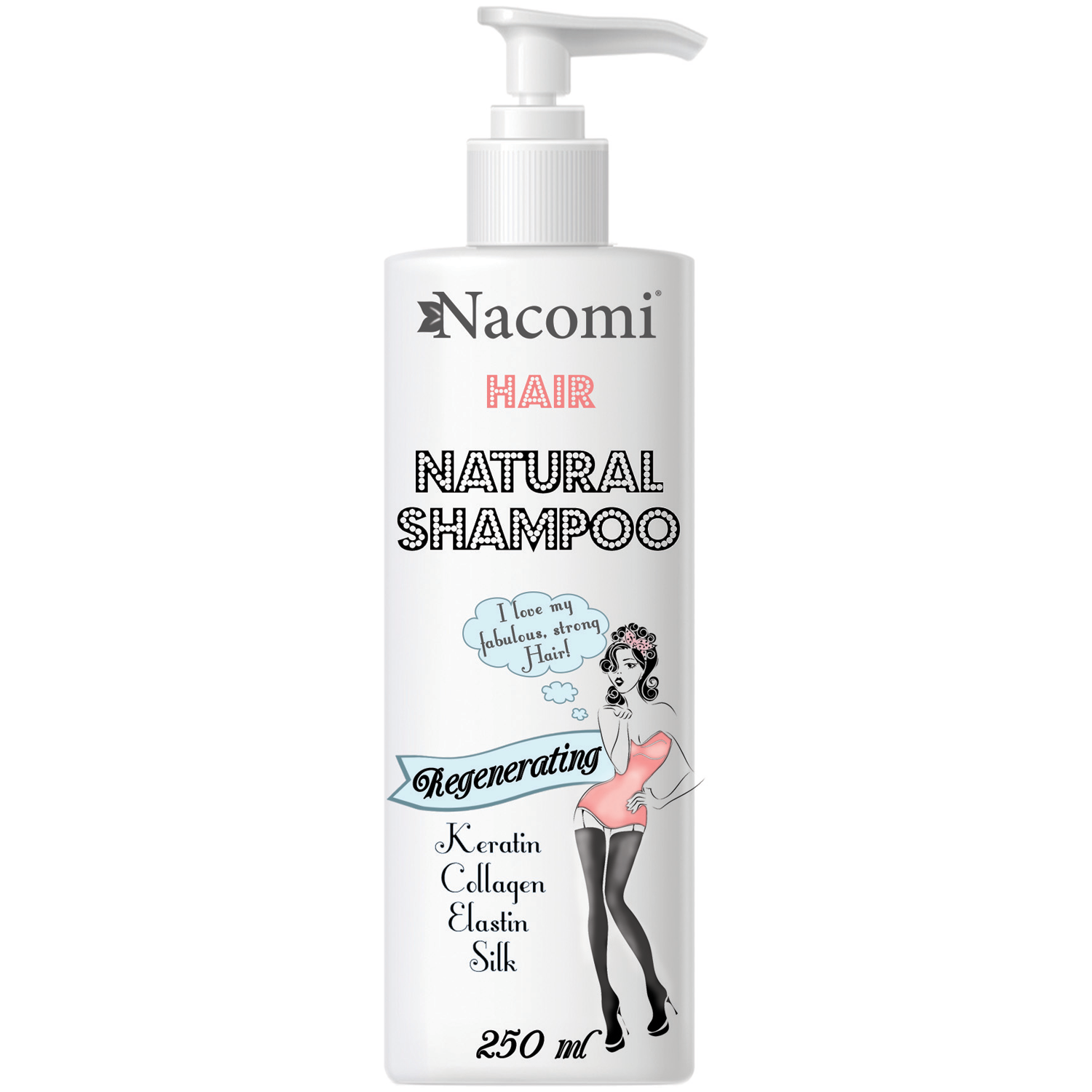 nacomi hair regenerujący szampon do włosów cienkicho słabych
