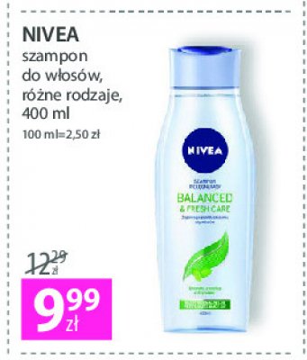 nivea balanced & fresh care szampon