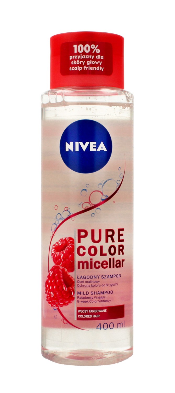nivea pure color micellar szampon do włosów farbowanych