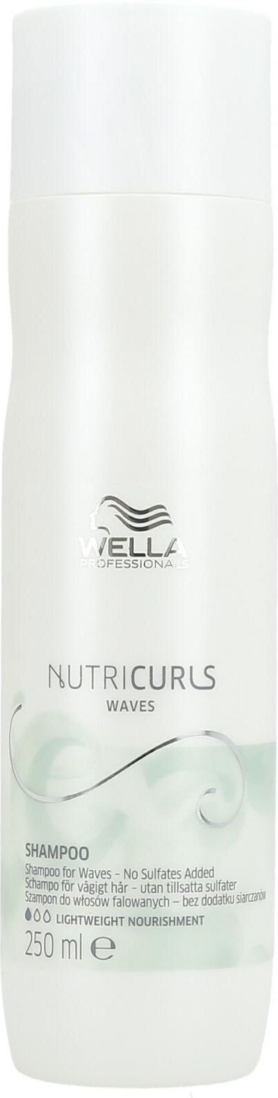 nutricurls szampon bez siarczanów do włosów falowanych 250ml