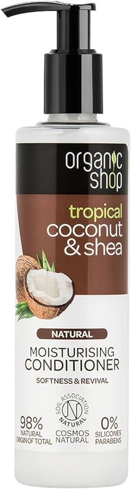 odżywka do włosów nawilżająca kokosowa 280ml organic shop