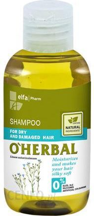 oherbal szampon ekstrakt z lnu włosy suche zniszczone